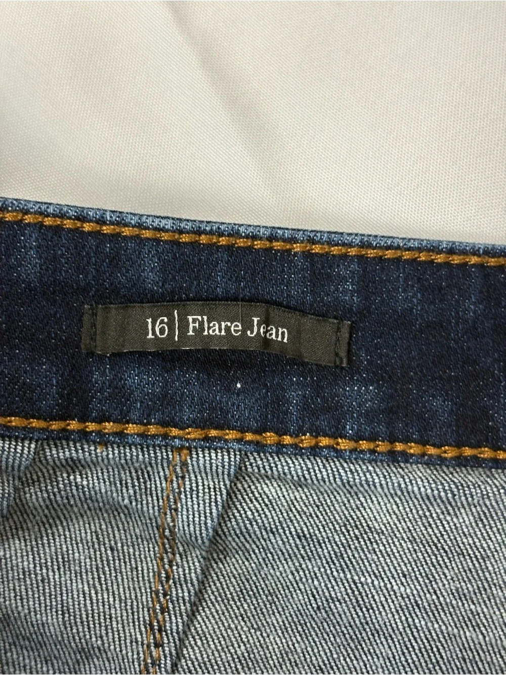 Talbots Dark Blue High-Rise Flare Jeans